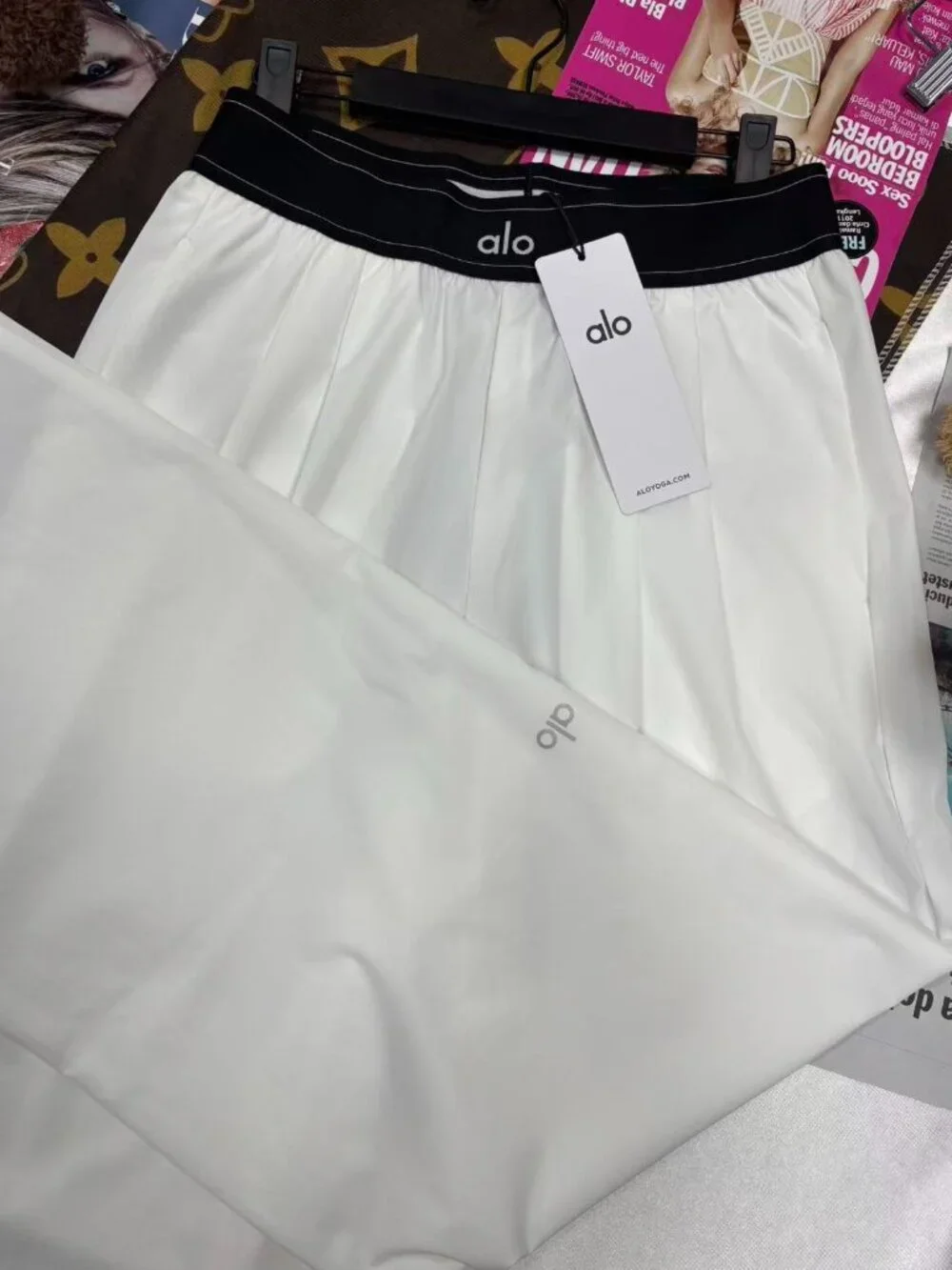 🆕Alo Yoga Suit Up Trouser White Regular Size 📦 Everyday Wear